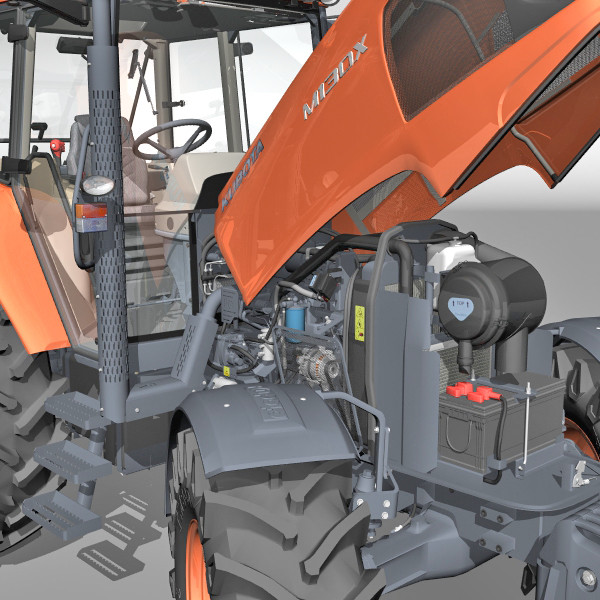 3d tractor agrimotor - KUBOTA M130X by IPF